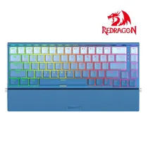 Redragon Teclado Shaco K641B-BW-RGB Mechanical Red Inglés Blue