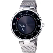 Relógio Analógico Daniel Klein Premium DK11918-1 Masculino Pulseira de Aço Inoxidável - Prata e Preto