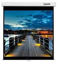Tela de Projeção Manual Quanta QTTLM100I de 100" Parede/Teto