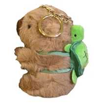 Chaveiro Capivara com Mochila de Tartaruga MZ-097