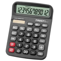 Calculadora Truly 836B-12 - 12 Dígitos - Cinza