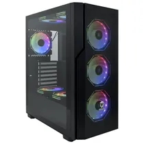Gabinete Satellite K31 Preto com 8 Coolers e-ATX