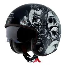 Capacete MT Helmets Le Mans 2 SV s Breakout B2 - Aberto - Tamanho XXL - com Óculos Interno - Matt