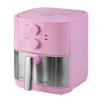 Fritadeira Elétrica Air Fryer Electrobras Thalia TLAF-59 - 1900W - 5.9L - 110V - Prata e Rosa