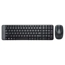 Kit Mouse e Teclado Logitech MK220 - Sem Fio - Espanhol - Preto