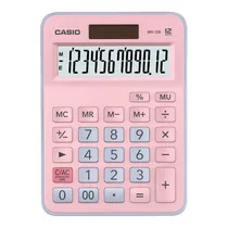 Calculadora Portatil Casio MX-12B - Rosa/Azul