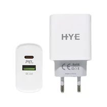 Carregador Hye HYEC9+ Turbo USB+USB-C / 3.0 / 20W