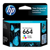 Cartucho HP 664 F6V28AL para Impressora HP – Colorido