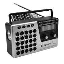 Rádio Ecopower EP-F318 USB/SD/FM/AM - Cinza