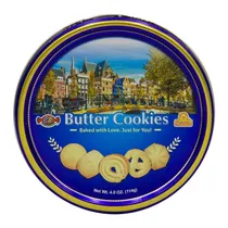 Biscoito Amanteigado Las Delicias Tradicional Lata 114G
