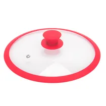 Tampa de Vidro Panela Frigideira Caçarola 20CM Rojo