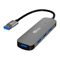 Hub Adaptador Multiporta 4LIFE FL4U-A USB-A / 4 Em 1 / 1X USB-A 3.0 / 3X USB-A 2.0 - Cinza