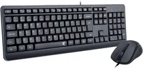 Redragon Teclado + Mouse Wired Ing BS-7092 Black