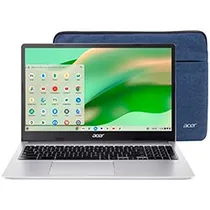 Notebook Acer Chromebook 315 CB315-4H-C0BR Intel Celeron N4500 Tela FHD 15.6" / 4GB de Ram / 64GB Emmc - Sparkly Prata (Inglês)