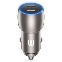Carregador para Carro Ur UC-08 / 60W / 2 USB-C - Cinza Oscuro