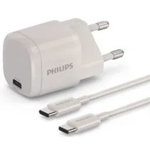 Carregador Philips DLP4312C/70 USB-C A USB-C 20W Con Cable - White