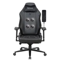 Cadeira Gamer Maxracer Heavy HXY-6-Smi - com Massageador - Ajustável - Preto (Couro)