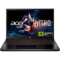 Notebook Acer Nitro V 15 ANV15-52-57BB, Intel Core i5-13420H 3.60GHZ (4.90GHZ), 16GB Ram, 512GB SSD, Tela 15.6" Full HD (1920 X 1080) Ips 165HZ, Geforce RTX5050 8GB, Windows 11 Home, Ethernet (RJ45), Inglês, Obsidian Preto