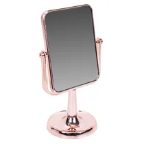 Espelho Toucador Retangular Dupla Face 5X-1X Rosé Cromo