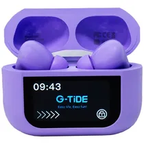 Fone de Ouvido Sem Fio G-Tide Future Pod DWS1 com Bluetooth e Painel Touchscreen - Roxo
