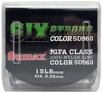 Linha Monofilamento Sumax 6X Strong SD-960 0,26MM 15LB 600M Green