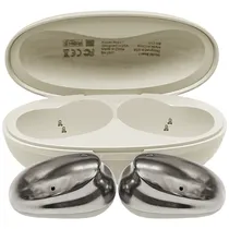 Fone de Ouvido Sem Fio G-Tide Bean 1 com NC - Bege/Prata