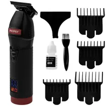 Aparador de Cabelo Prosper P-2130 / Recarregável / 10W - Preto/Vermelho