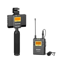 Sistema de Microfone Sem Fio Uhf e Mixer de Áudio Saramonic UWMIC9 KIT12 com 1 Receptor e 1 Transmissor
