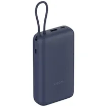 Carregador Portátil Powerbank Xiaomi PB2030MI / 20000MAH / 33W / USB-C / USB-A + Cabo USB-C Embutido - Azul