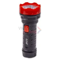 Lanterna LED Tatico Luo LU-312 Recarregável / 1W / 100M / 400MAH / 110-220V ~ 50/ 60HZ - Preto/ Vermelho