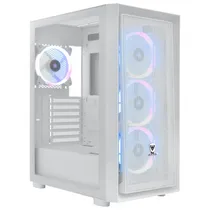 Gabinete Gamer Sate K2402 e-ATX 4 Cooler Branco|