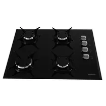 Britania Placa de Cocina Cooktop BCT4P 4HORNALLA Gas Bivolt Negro