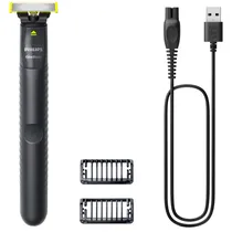 Barbeador Elétrico Philips Oneblade QP1424/10 - Recarregável - Preto e Verde