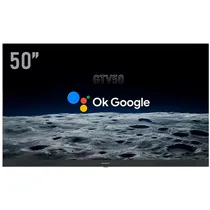 Smart TV LED Smartfy GTV50 / 50" / 4K / HDMI / USB / Ultra HD / com Soundbar / Google TV - Preto