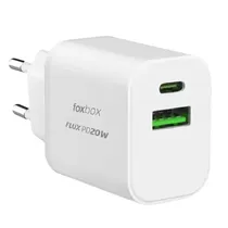 Carregador Foxbox Flux PD20W USB+Tipo C - Branco (Caixa Feia)