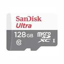 Cartão de Memória Class 10 Micro SD - Sandisk - 128GB - 100M/s