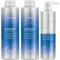 Joico Moisture Recovery Shampoo 1L + Acondicionador 1L + Bálsamo 500ML Kit