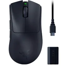 Mouse s/fio Razer Deathadder V3 Pro + Hyperpolling Wireless Dongle - RZ01-04630300-R3WL