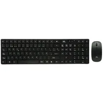 Mtek Teclado + Mouse KM-5197B Wireless Español Negro