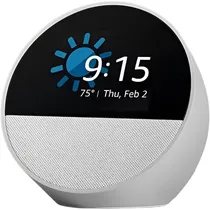 Speaker Amazon Echo Spot Alexa Smart 2024 com Relógio BV84J9 - Branco