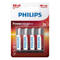 Pilha AA Philips Alkaline LR6P4B/97 Powerlife 4UND