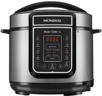 Panela de Pressão Elétrica Digital Mondial Master Cooker 5L - Preto/Inox - 220V/60HZ