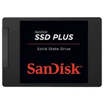SSD Sandisk Plus, 480GB, 2.5", SATA 3, Leitura 535MB/s, Gravação 445MB/s, SDSSDA-480G-G26