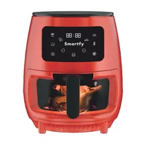 Fritadeira Air Fryer Smartfy AF03R 3.6L c/Vidro Vermelha 220V