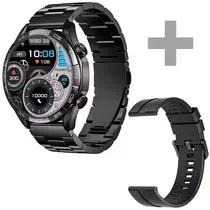 Relógio Haylou Solar 5 HF004 com Bluetooth - Preto + Pulseira (Anatel)