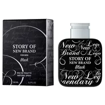 Perfume New Brand Story Of New Brand Black Eau de Toilette Masculino 100ML