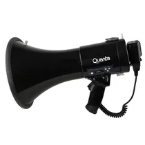 Megafone Quanta QTMER250 - USB/SD/Aux - 250W - com Gravador de Áudio - Preto