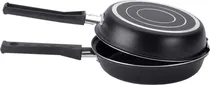 Frigideira Multiflon Dupla Gourmet 18 CM 55118 - Preto (2 Peças)