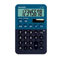 Calculadora Sharp EL-760RBBL de 8 Dígitos - Azul