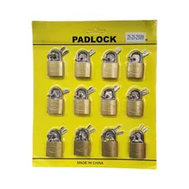 Cadeado Cartela 25MM - 12 PCS